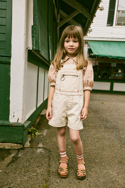 Zip Overall Shorts