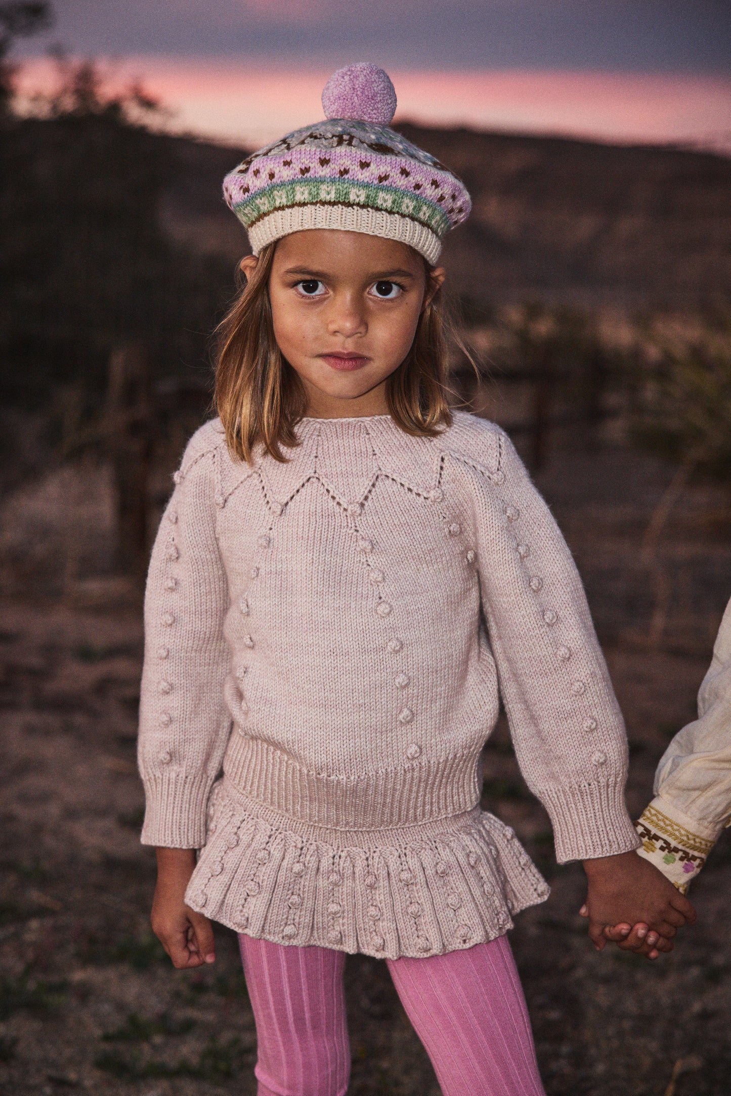 Eyelet Popcorn Skating Skirt