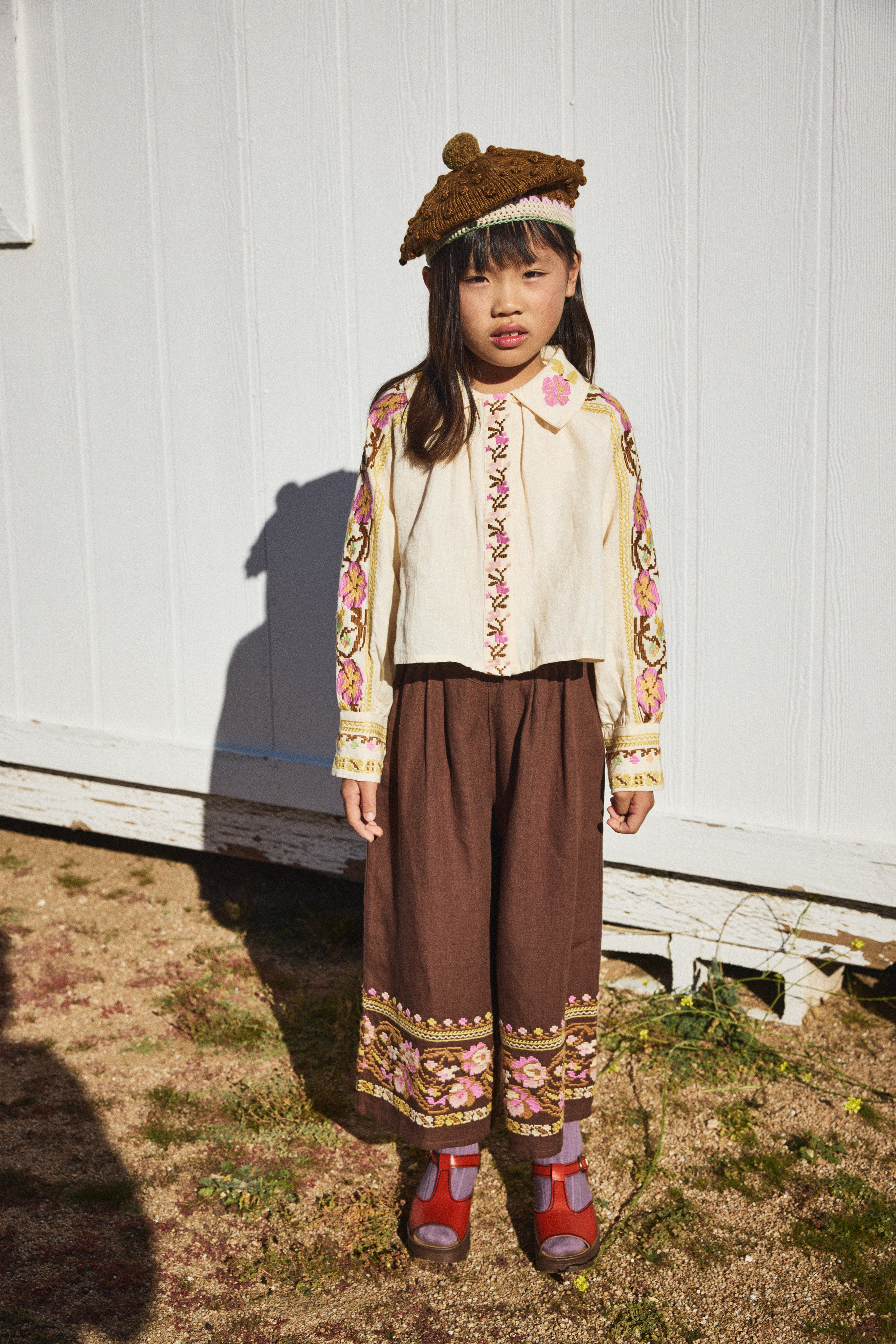 Cottage Popcorn Beret – Misha & Puff