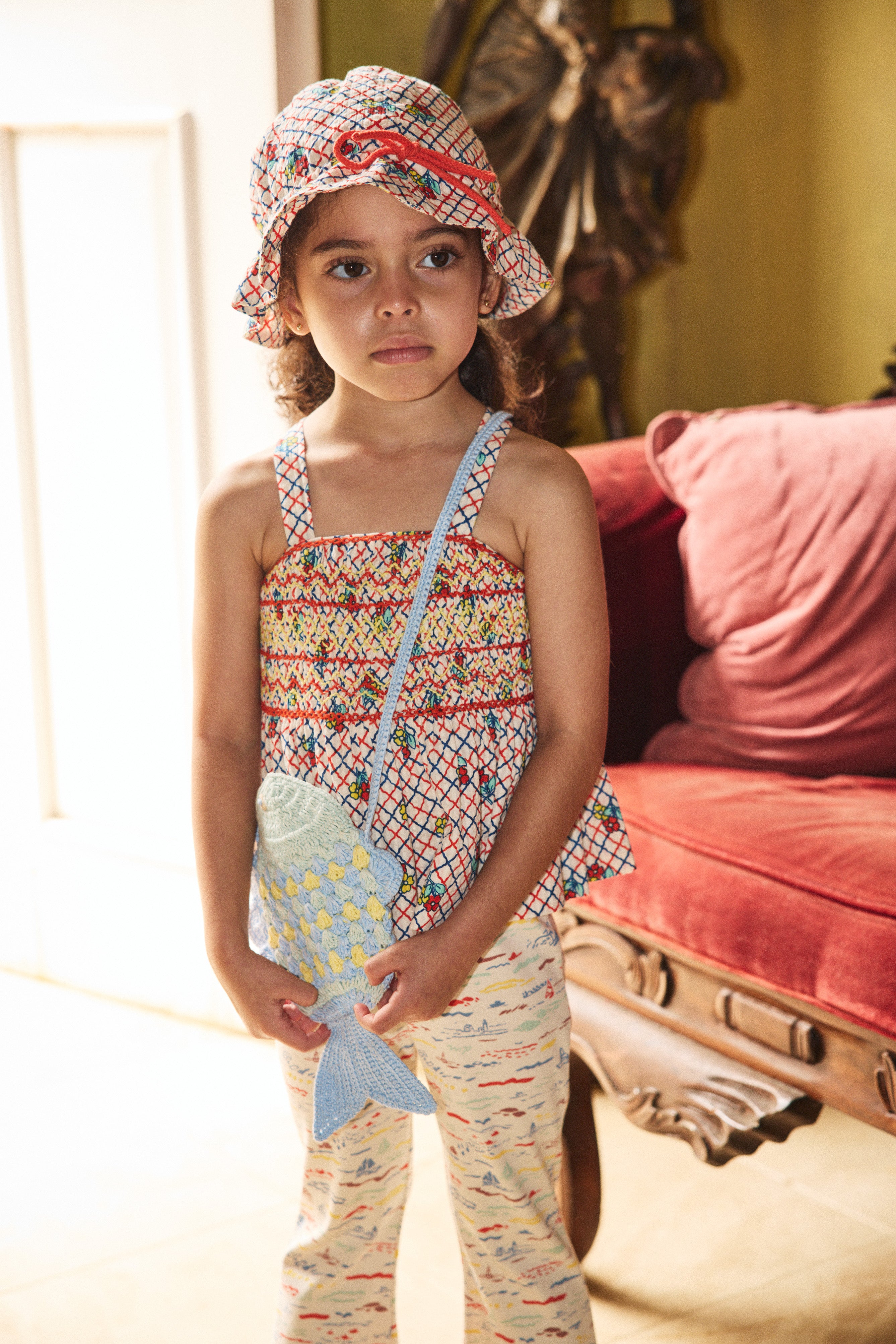 Seersucker Jelena Top – Misha & Puff