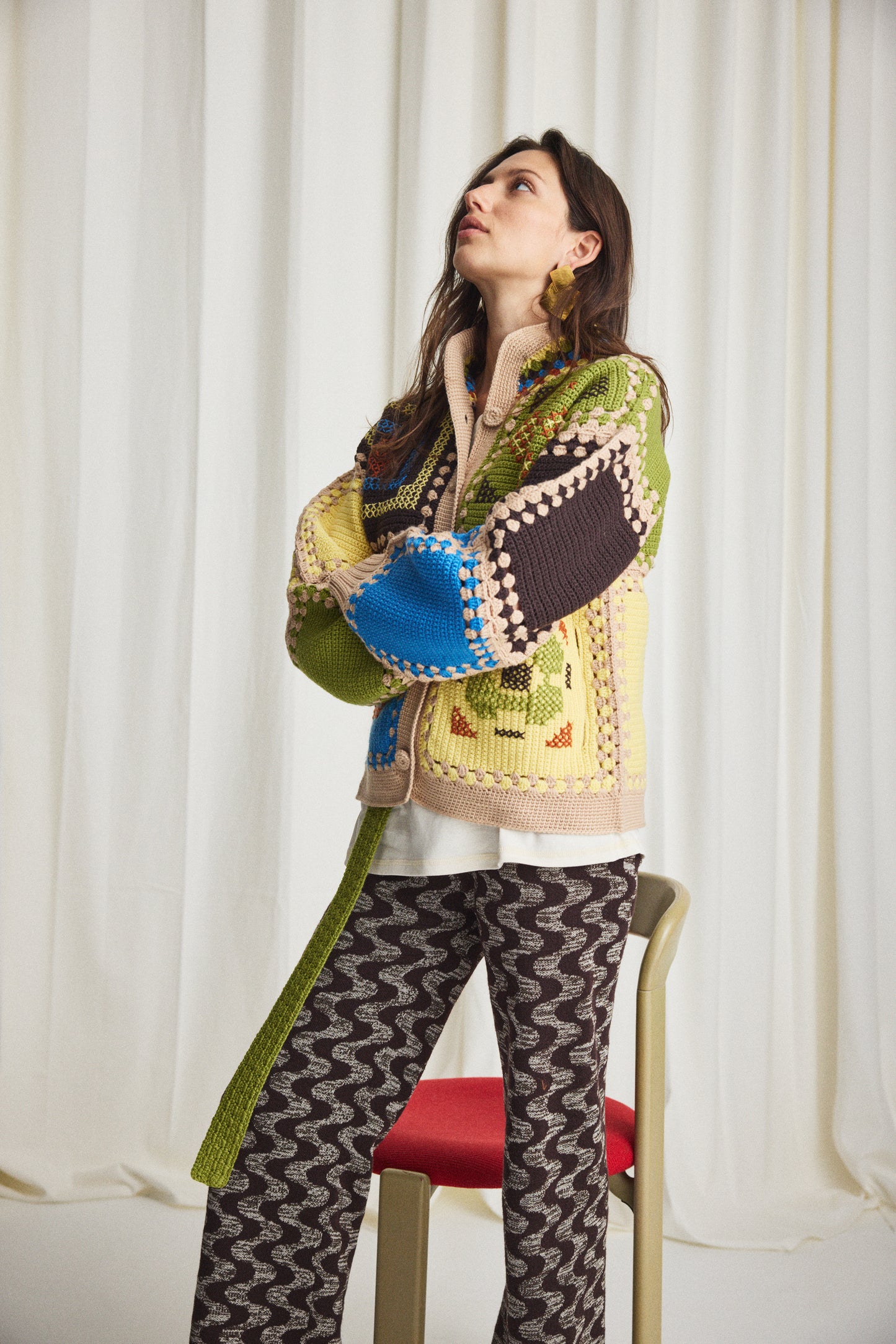 Cross Stitch Crochet Jacket