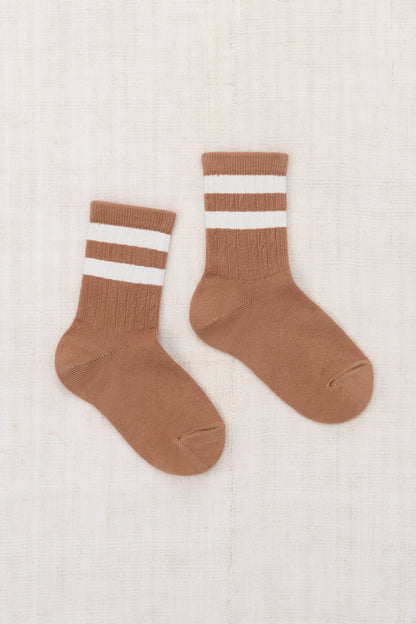 Nico Varsity Crew Socks - Mocha Mousse_01.jpg