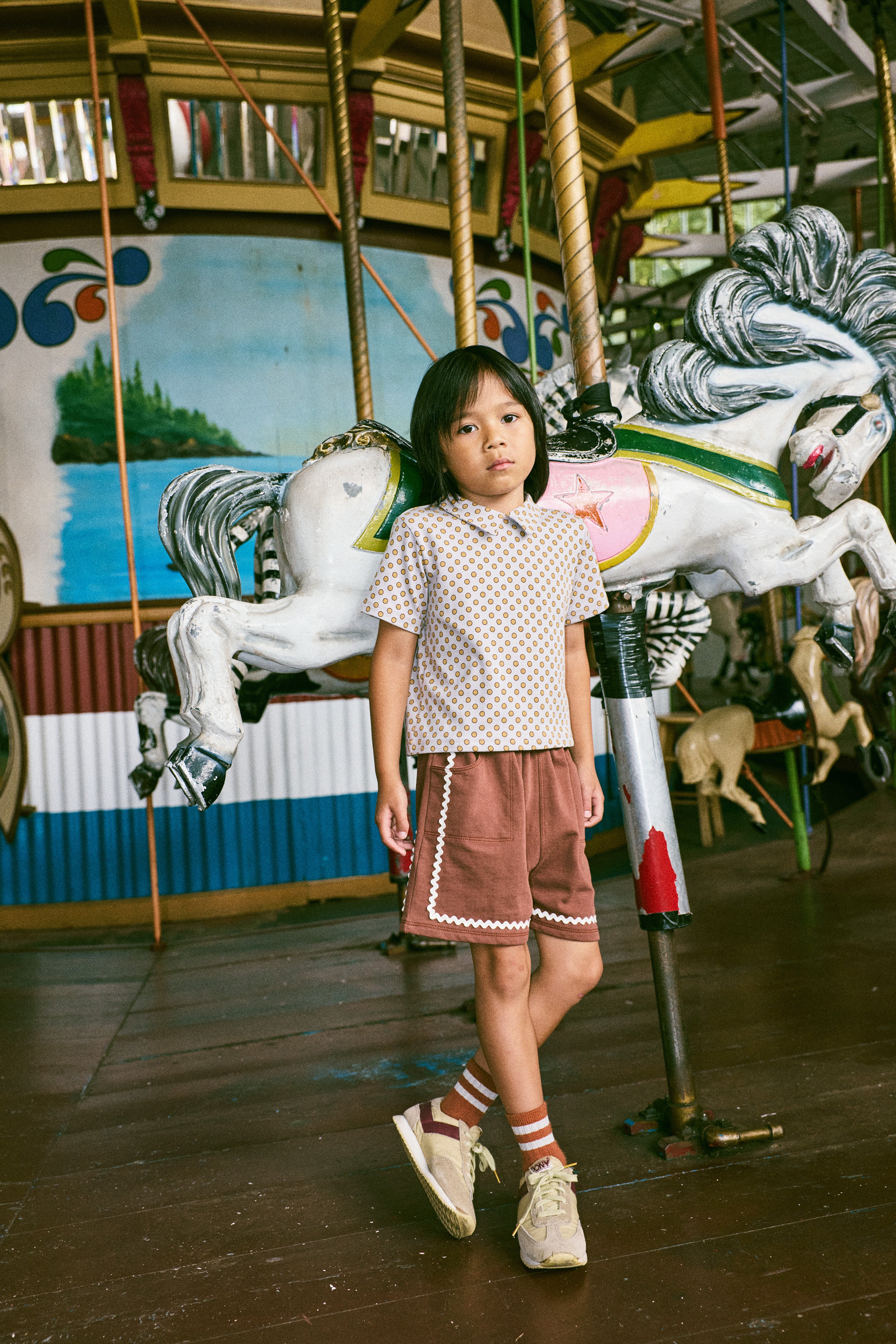 ボトムス misha&puff Rickrack Camp Short 3y Rickrack Camp Short – Misha & Puff