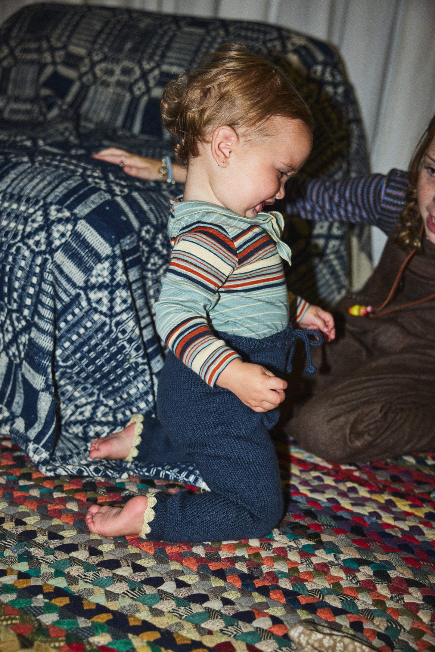 Baby Crochet Trim Snowy Day Legging