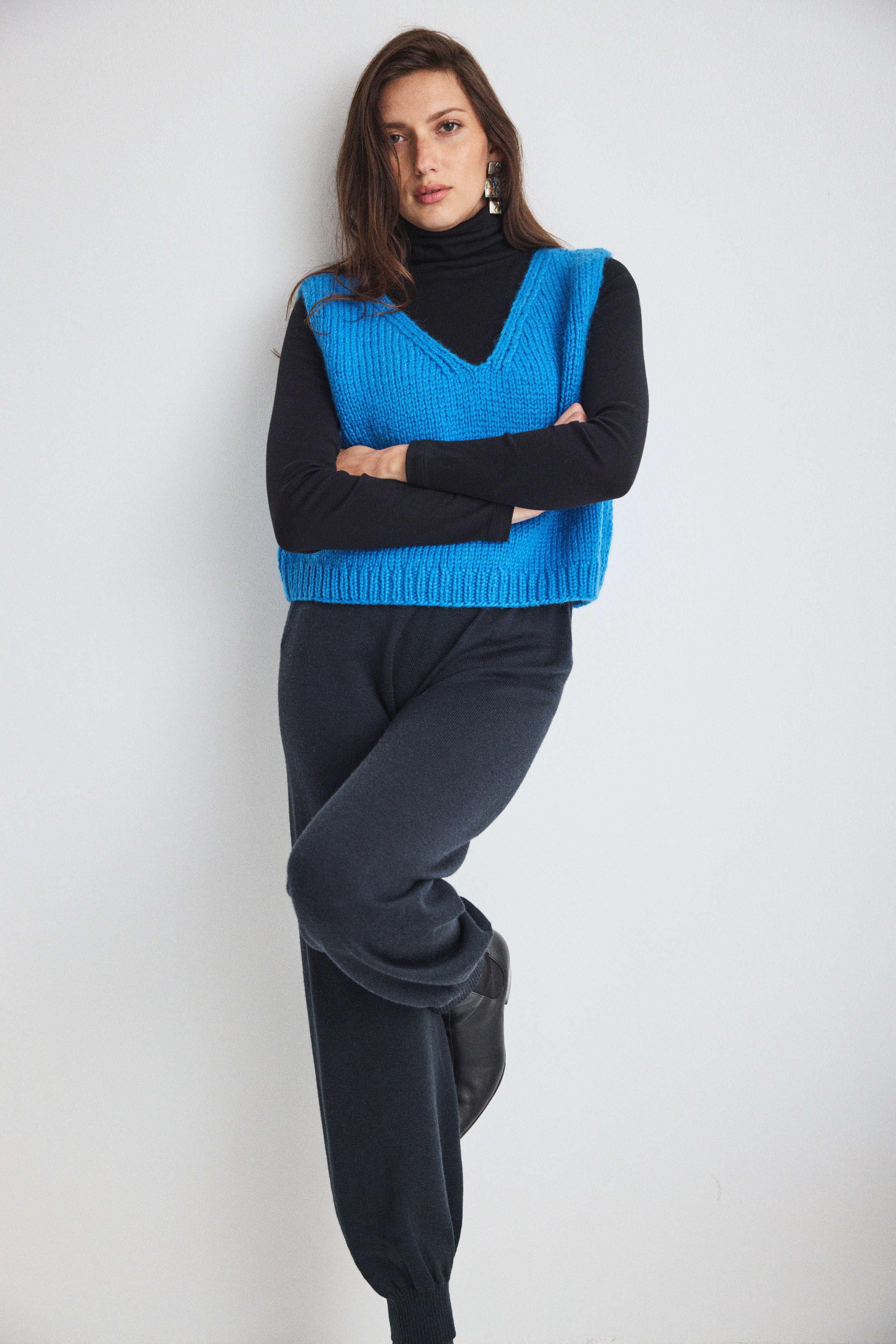 Misha & Puff スケポン　ネイビー Box Vest – Misha & Puff