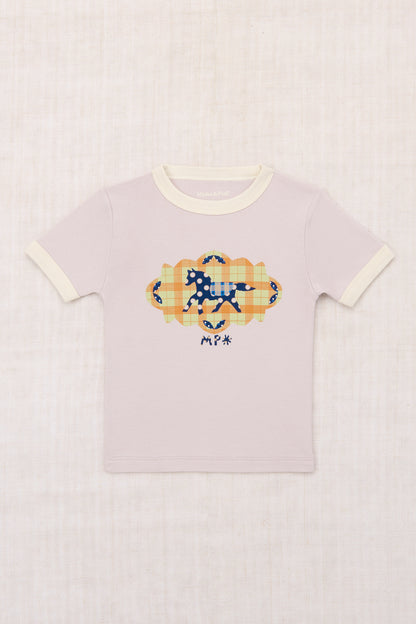 Horse Trot Collage Ringer Tee
