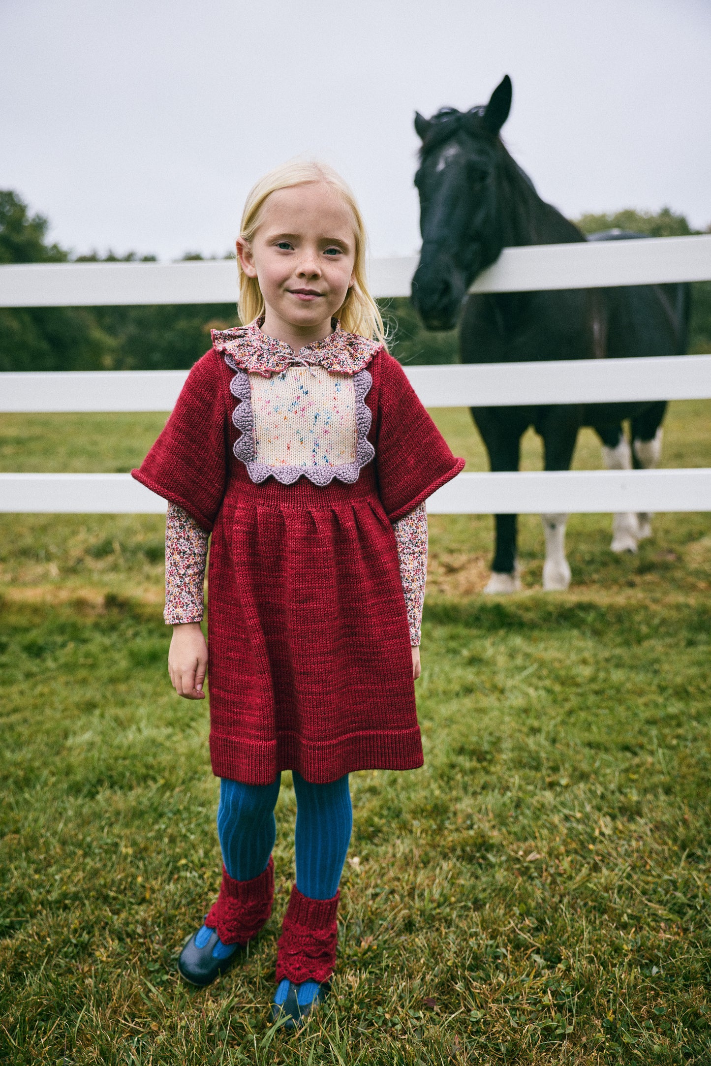 Scallop Bib Dress