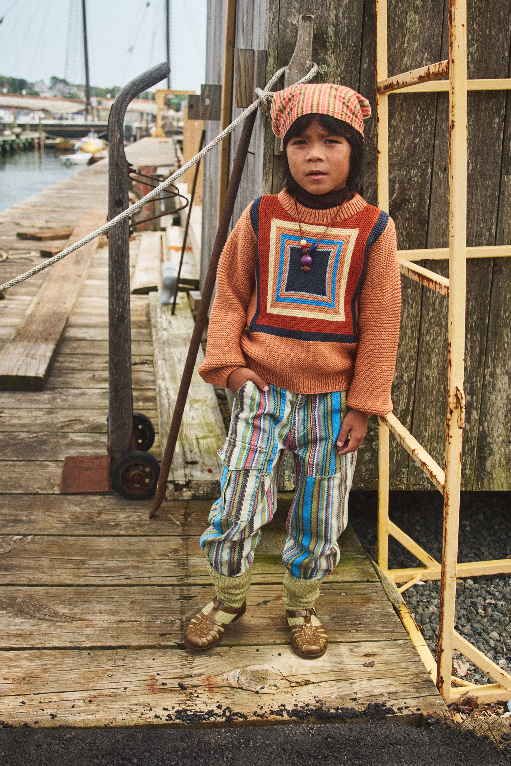 Log Cabin Crewneck Sweater – Misha & Puff