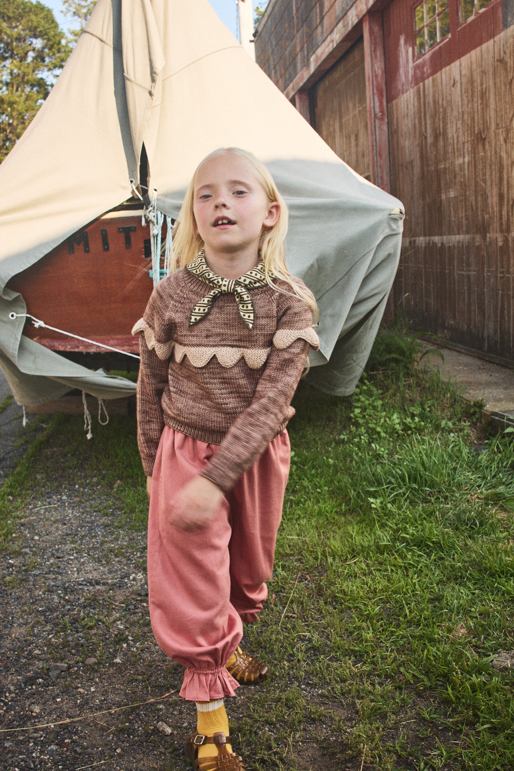 Scallop Yoke Sweater – Misha & Puff