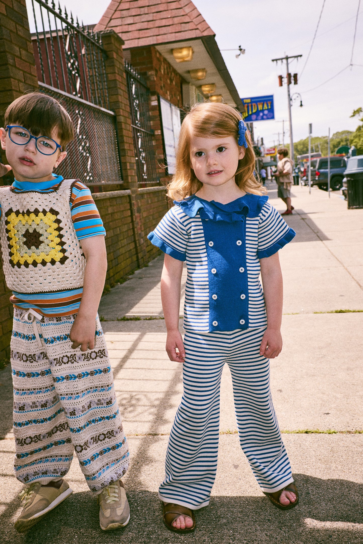 Ruffle Sailor Cardigan
