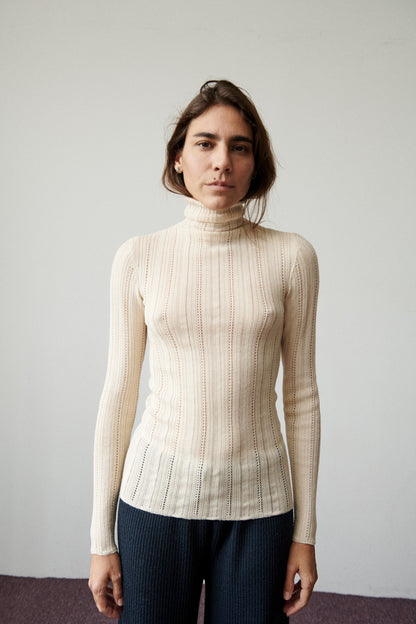 Fluted Lace Top