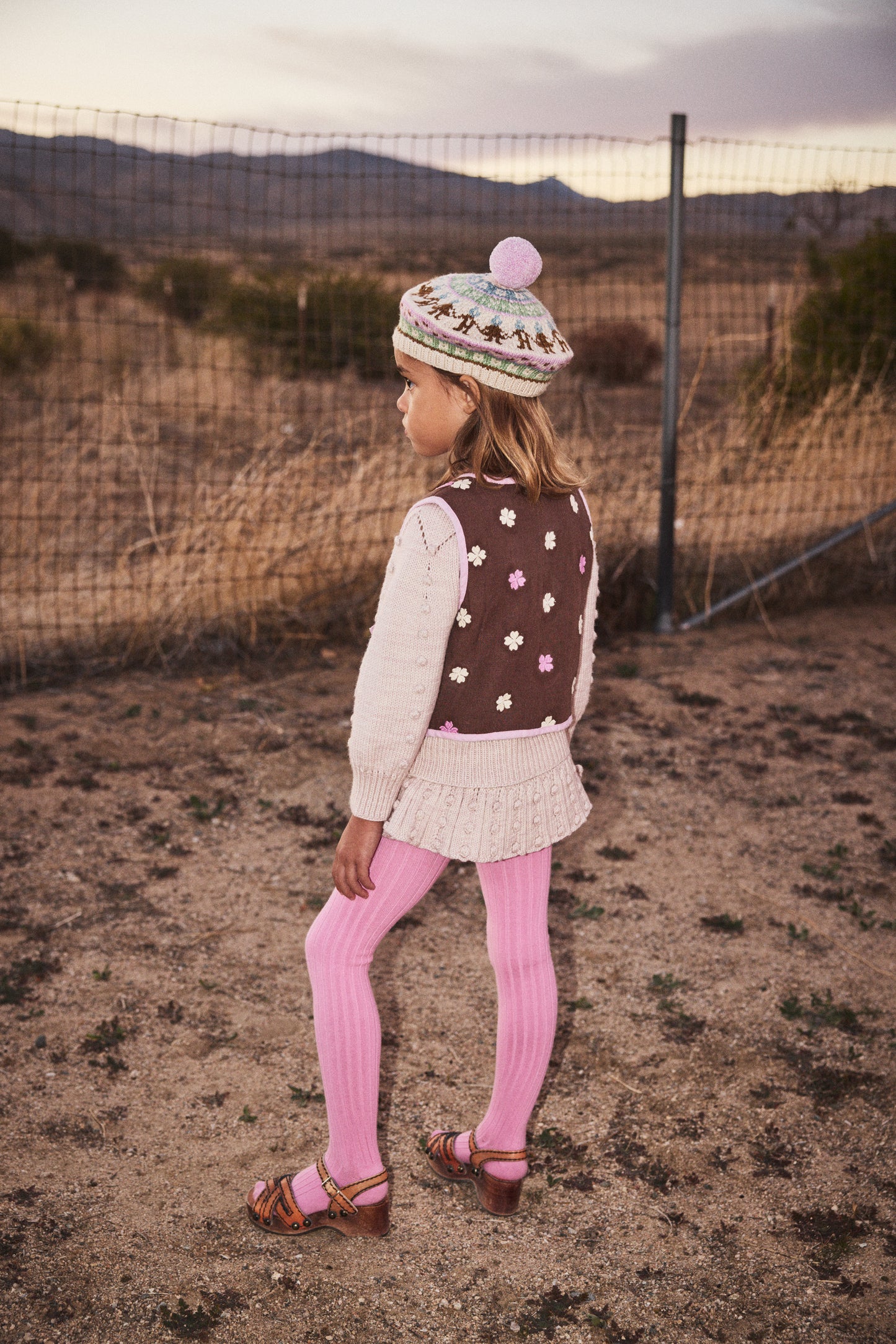 Eyelet Popcorn Skating Skirt