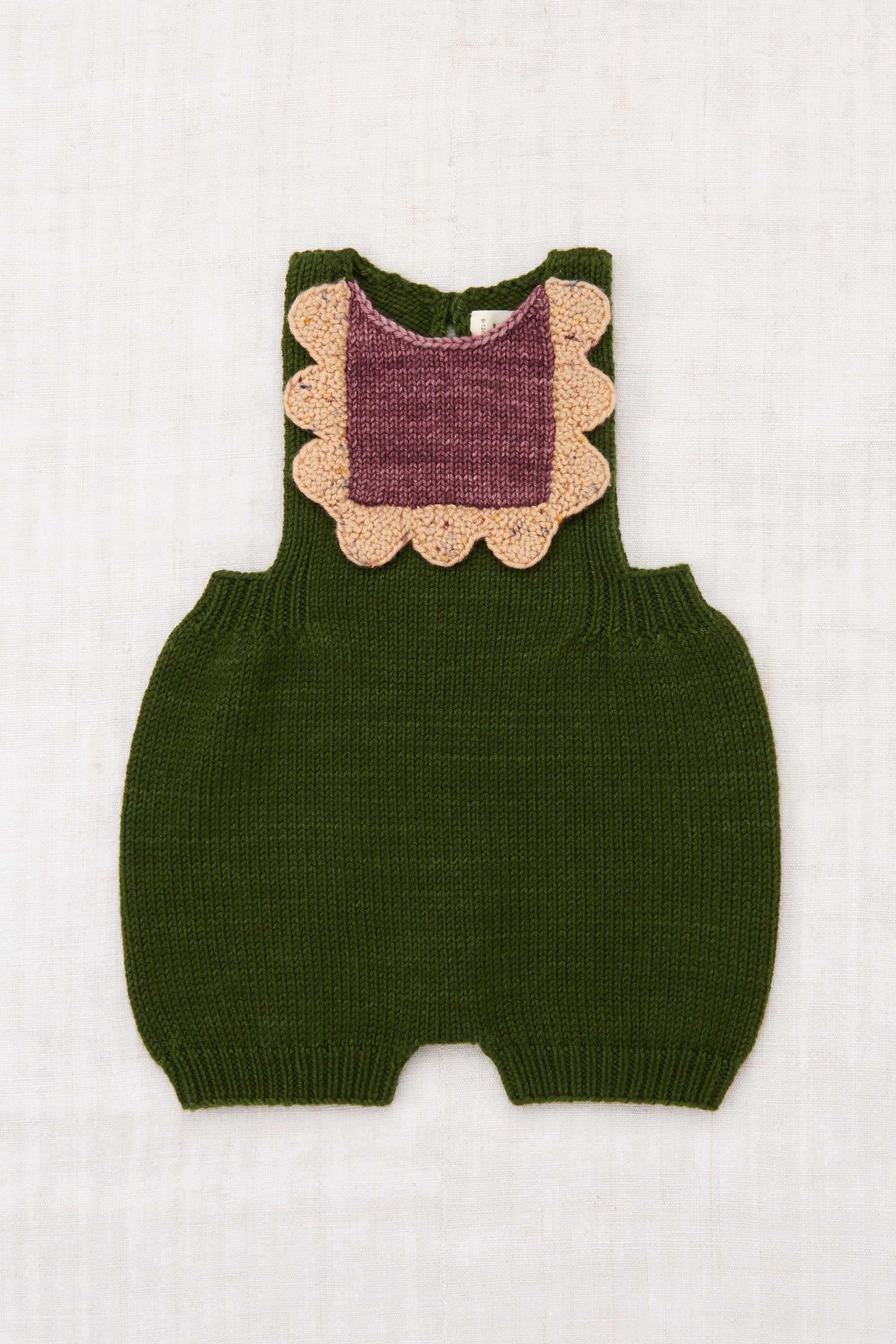 Baby Scallop Bib Romper – Misha & Puff