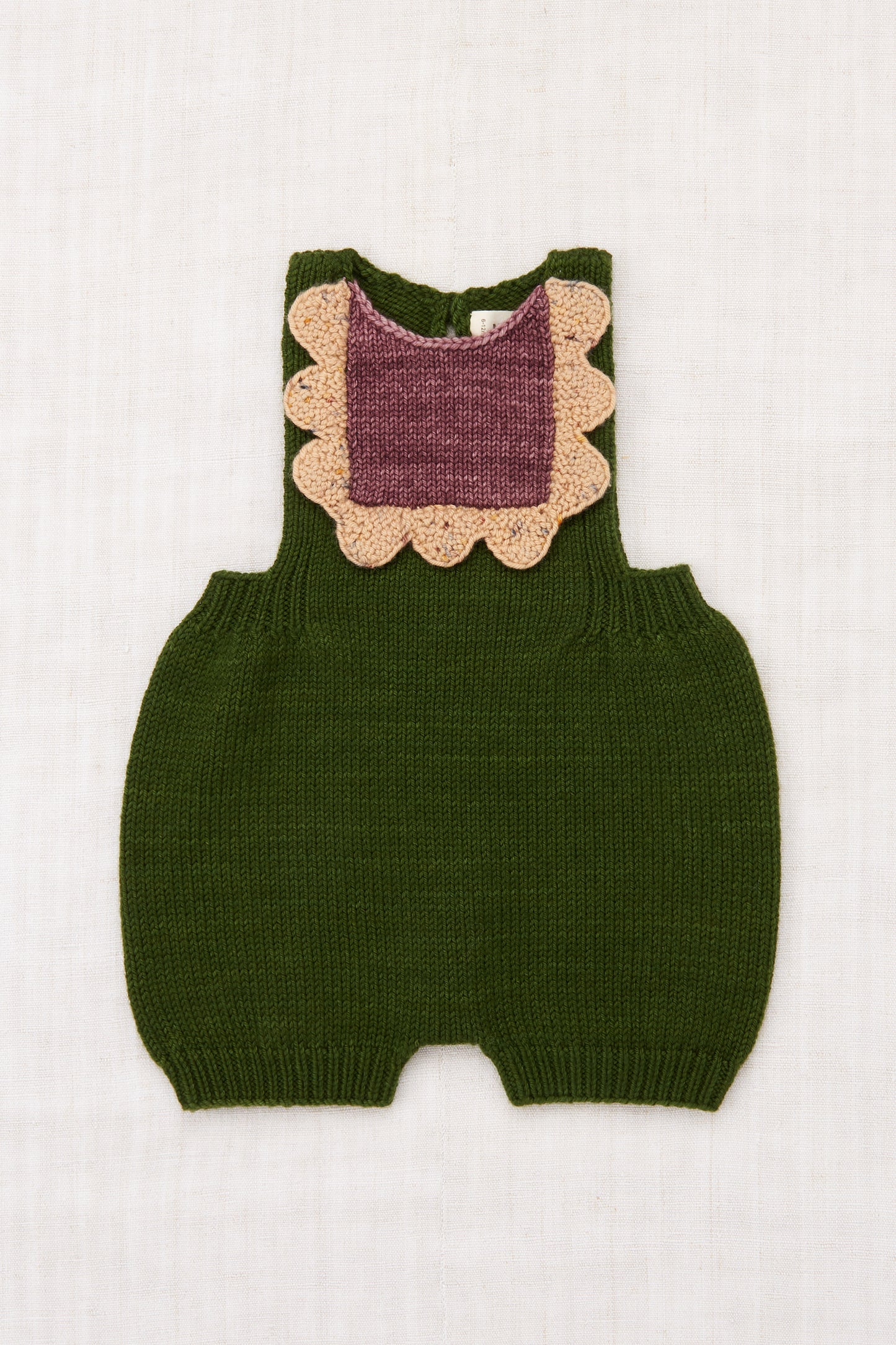 Baby Scallop Bib Romper