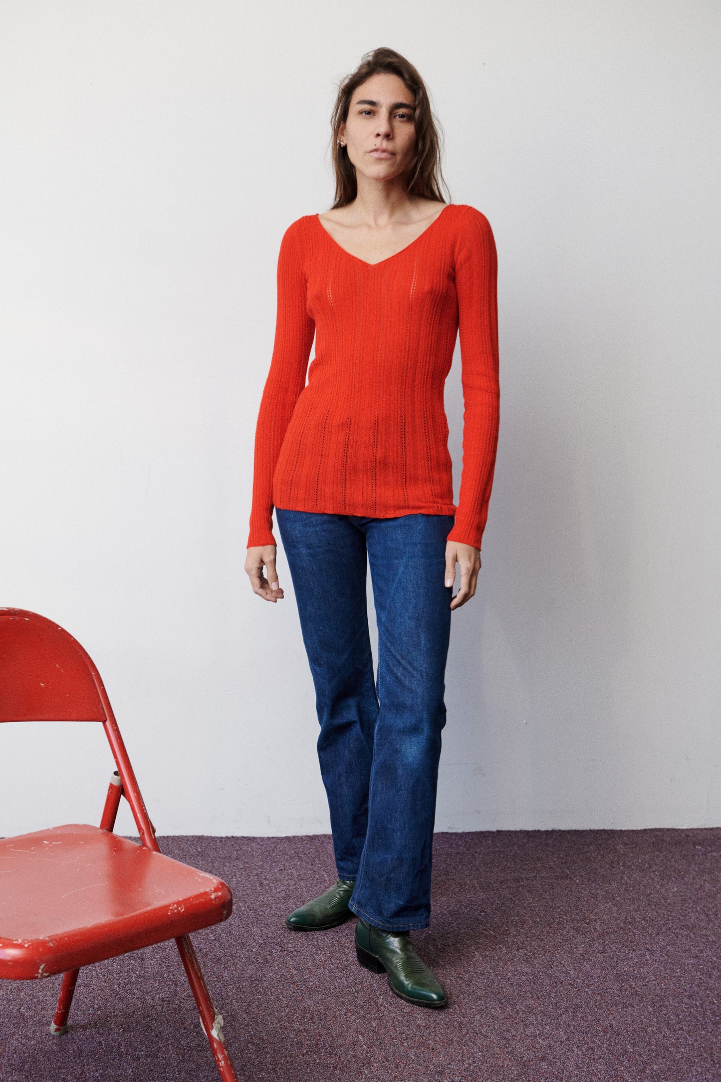 Fluted Lace Sinead Top