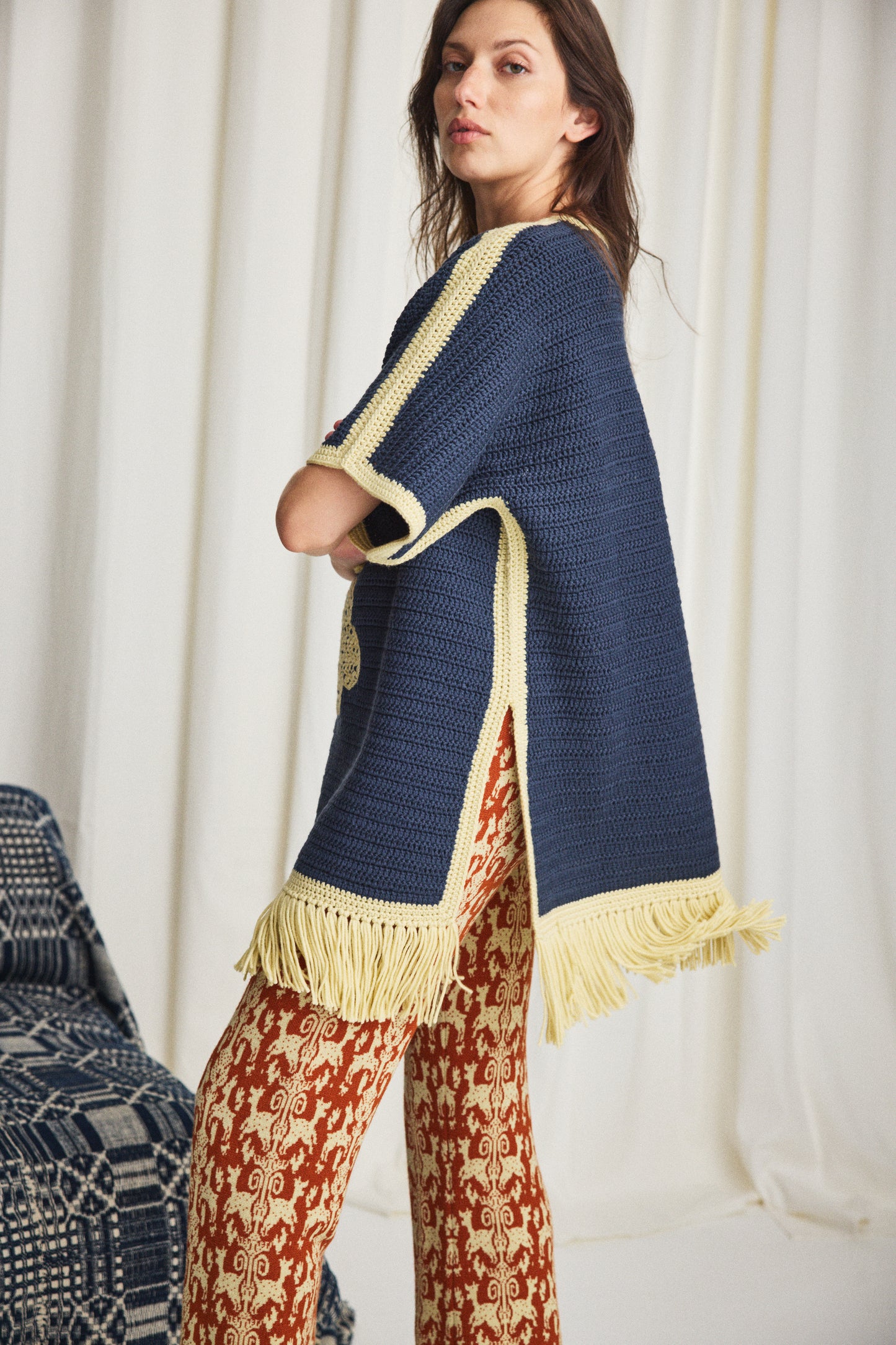 Blomma Crochet Fringe Tunic