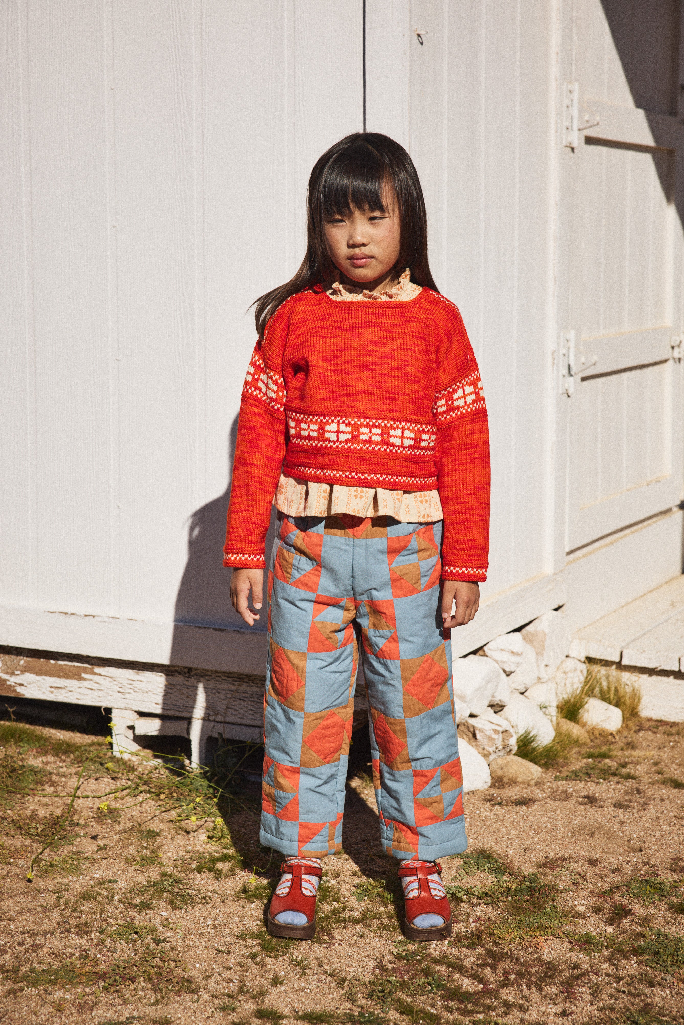 Tammy Quilted Patchwork Trousers – Misha & Puff