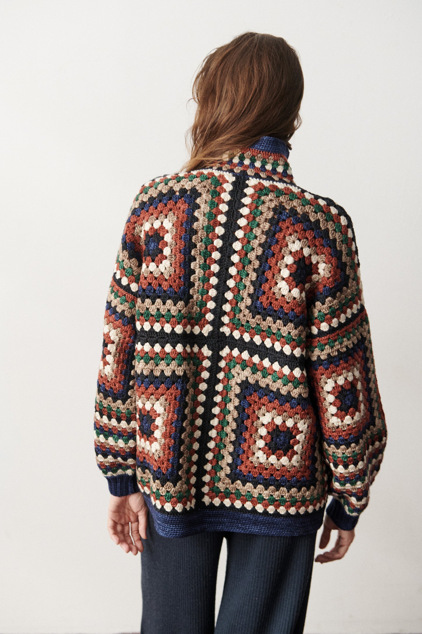 Crochet Big Square Jacket
