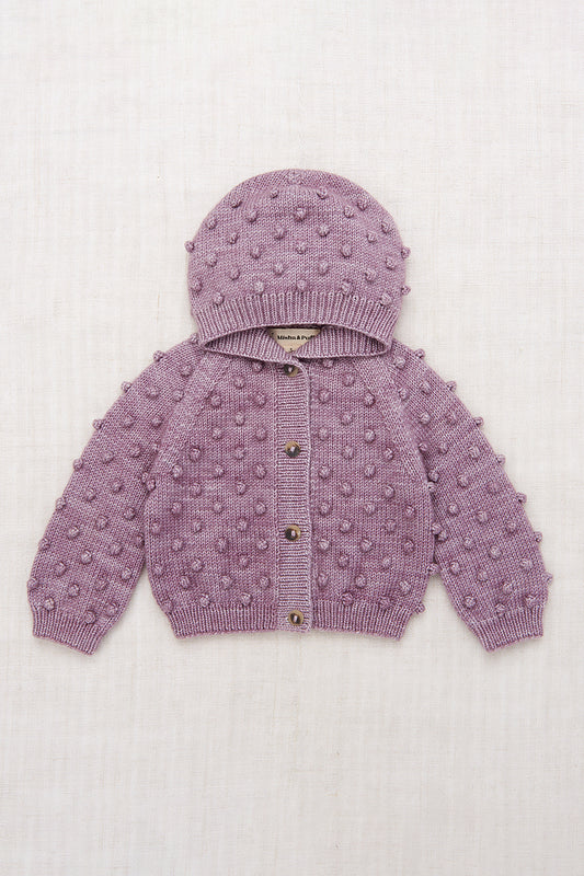 Baby Hooded Popcorn Cardigan