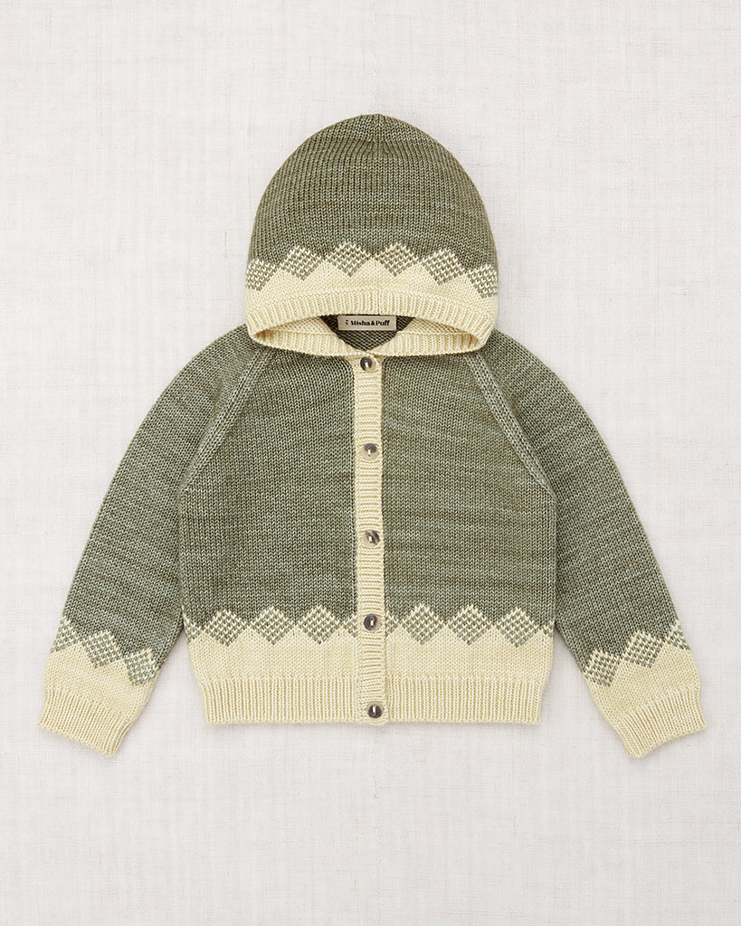 Pinecone Hooded Cardigan - Misha & Puff