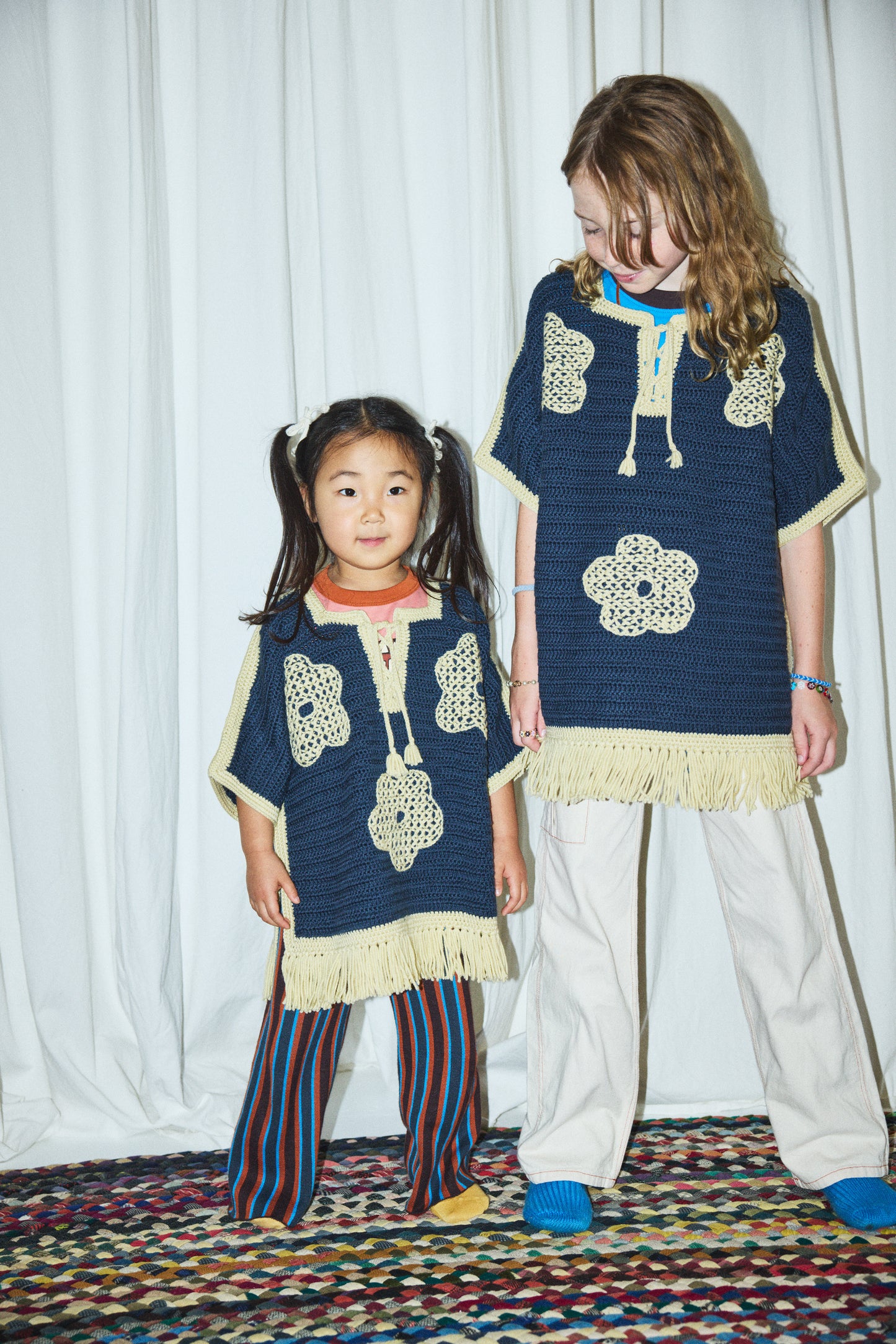 Blomma Crochet Fringe Poncho