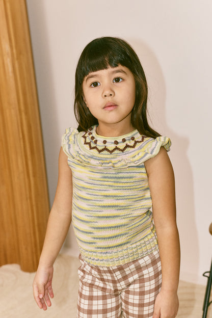 Zig Zag Ruffle Tank