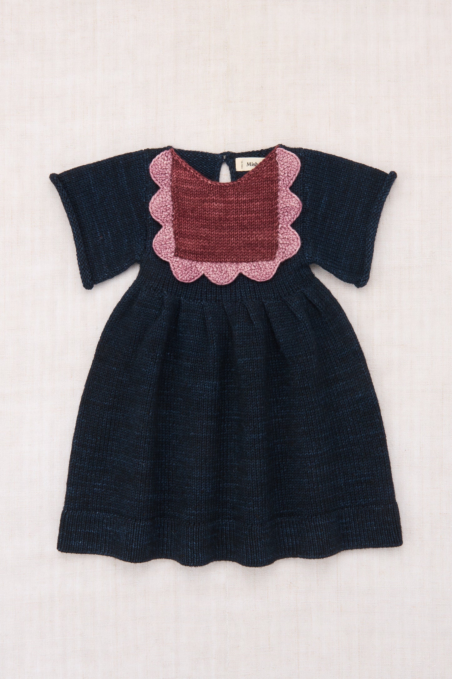 Baby Scallop Bib Dress