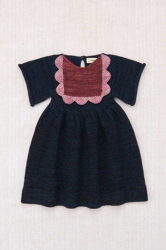 Baby Scallop Bib Dress