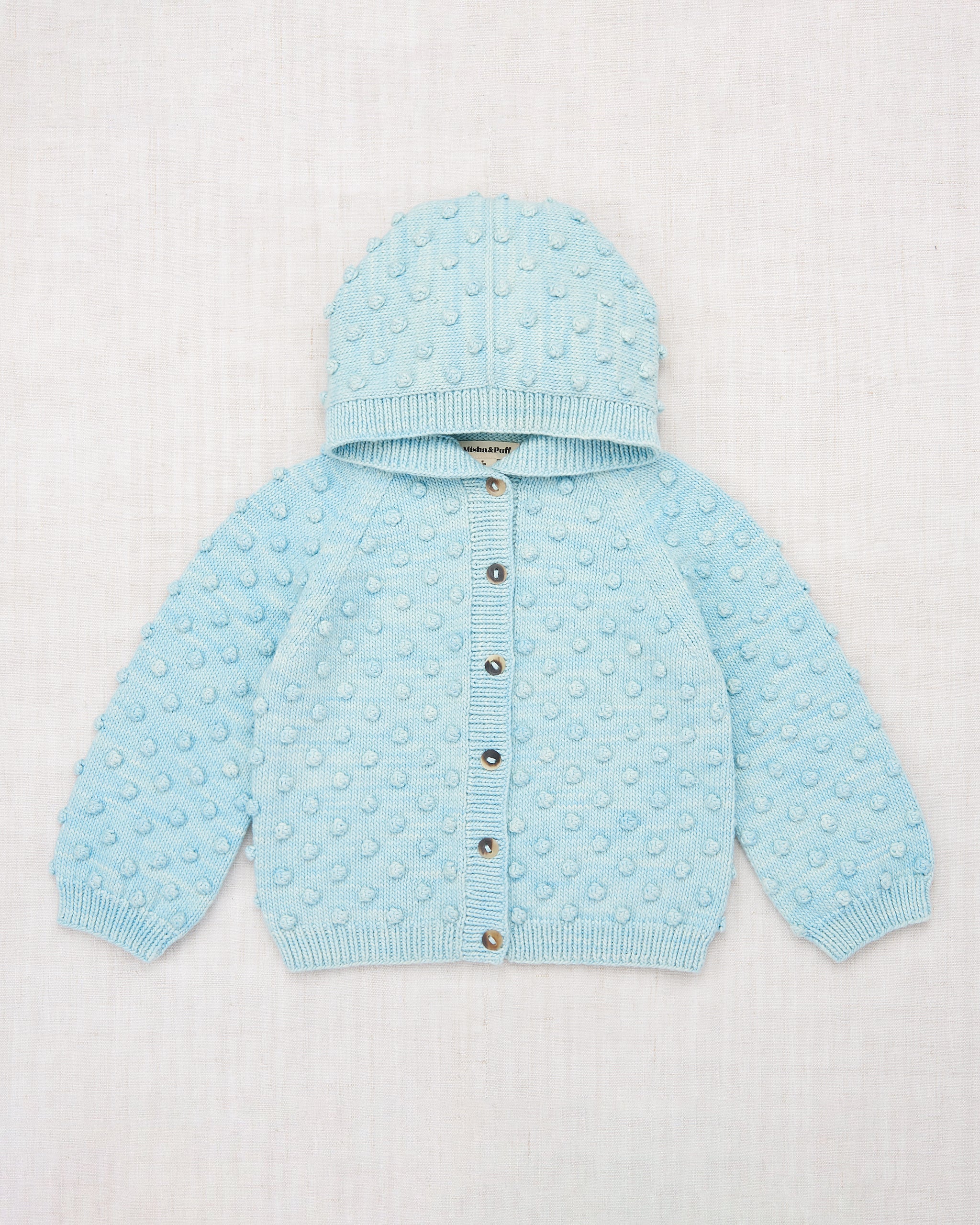 Hooded Popcorn Cardigan - Misha & Puff