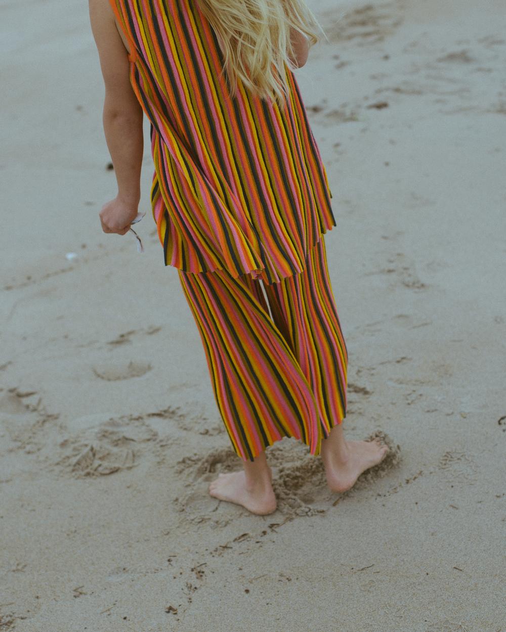 Candy Stripe Accordion Dress