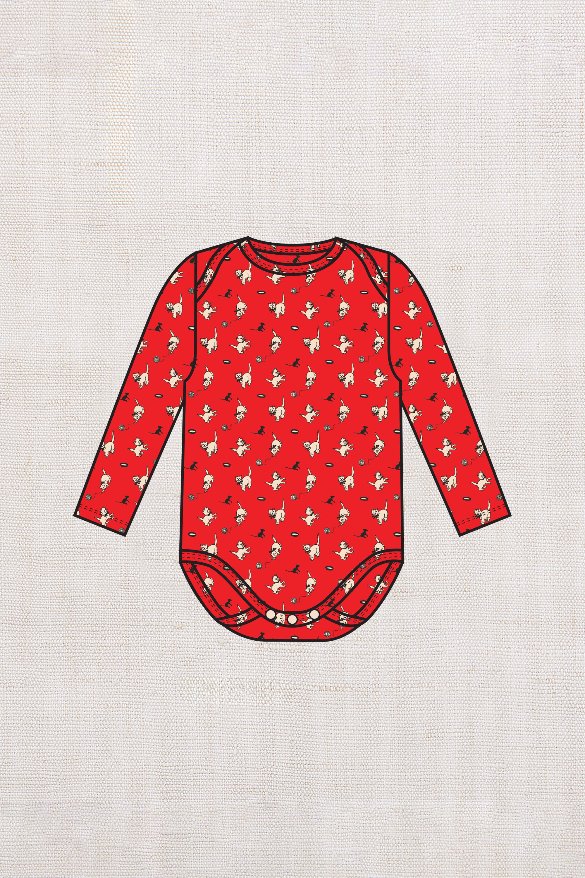 misha&puff／Baby Layette Pima Lap Onesie Baby Lap Onesie – Misha & Puff