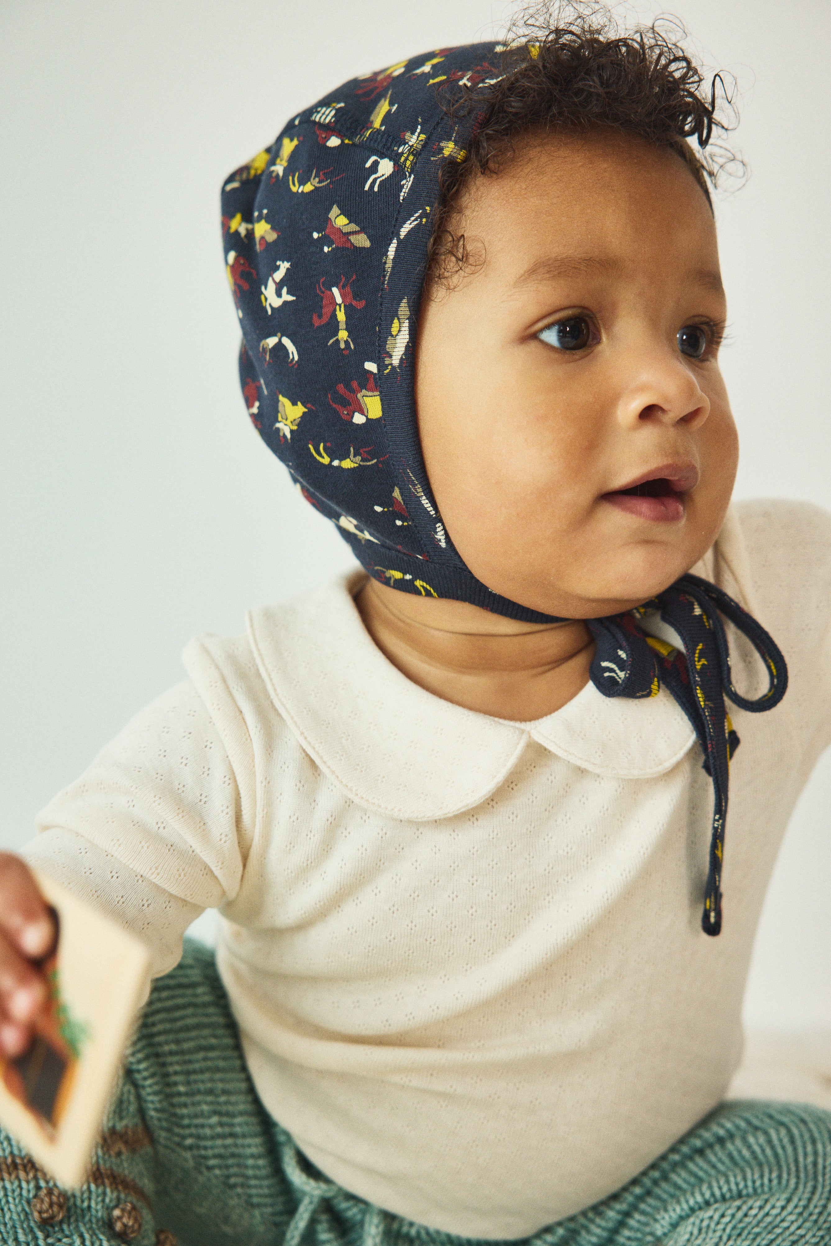 Baby Pointelle Petit Collar Onesie – Misha & Puff