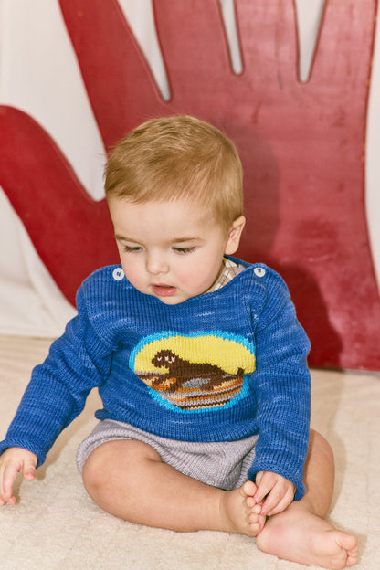 Baby Dog Boatneck Sweater