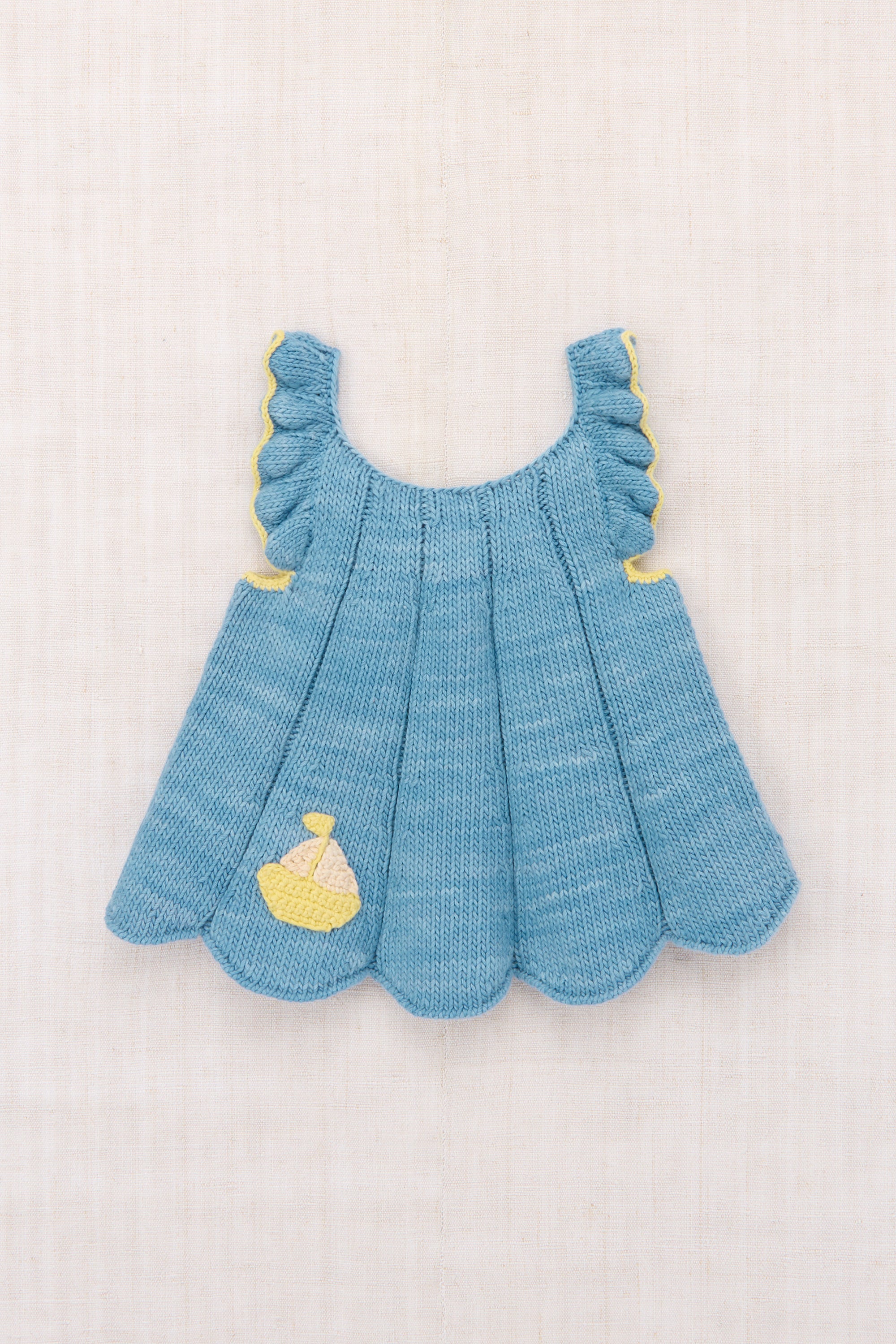 新品【misha and puff】Bibi dress kids Misha & Puff Scallop Bib Dress | Garmentory