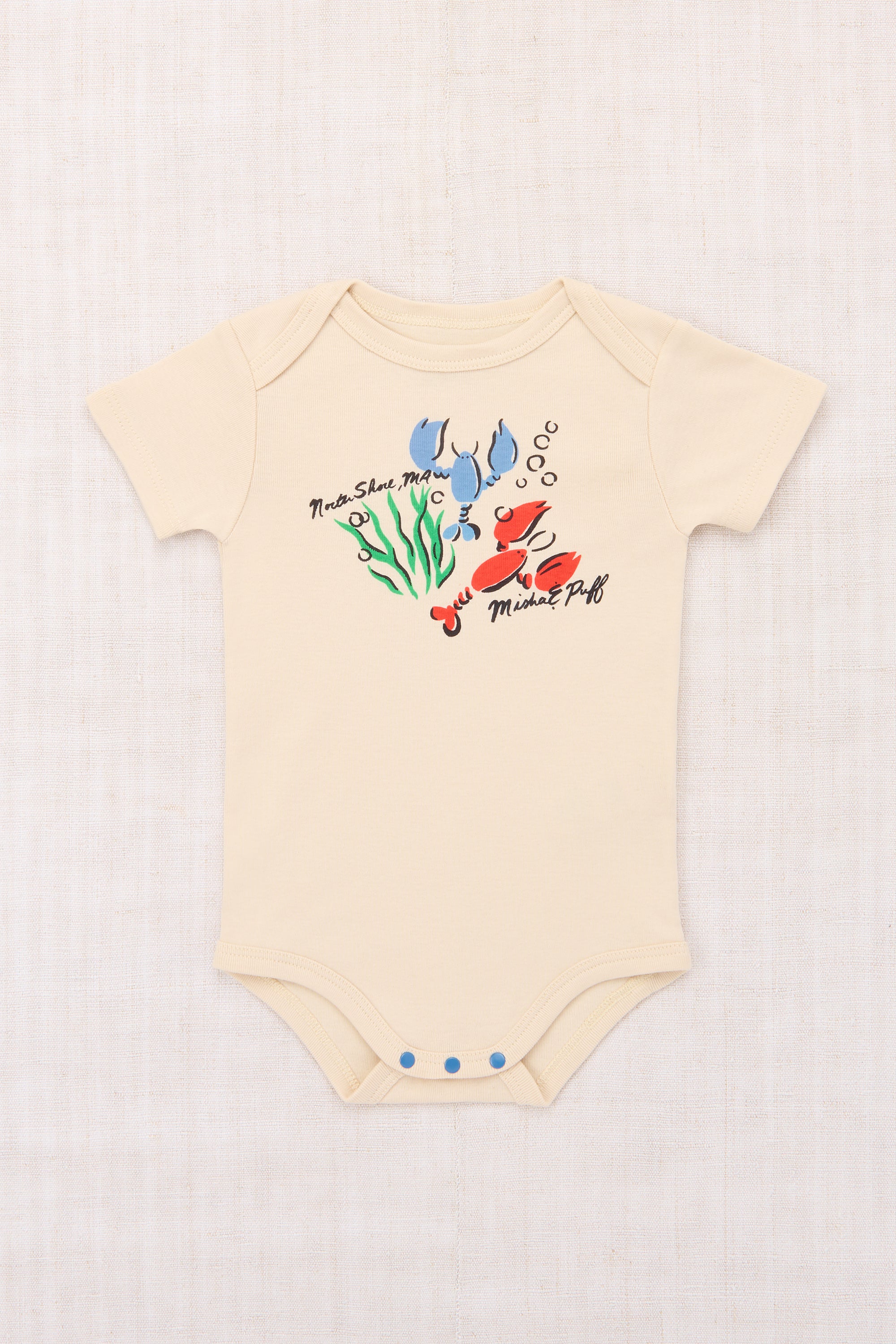 misha and puff　Layette　Lap Onesie　6-12m Baby Long Sleeve Lap Onesie in Mousse Circus by Misha & Puff