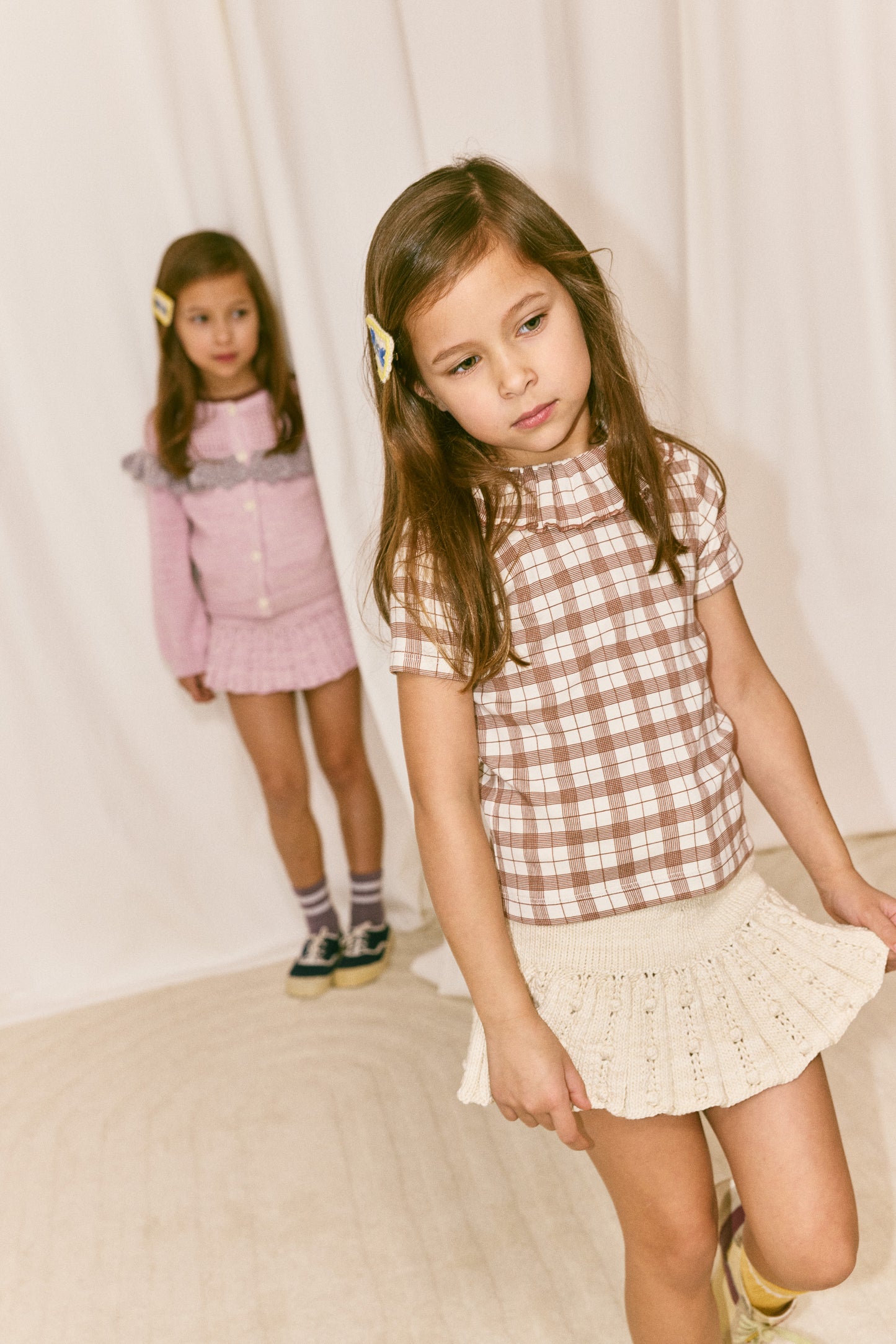 Eyelet Popcorn Skating Skirt