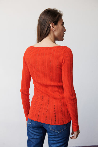 Fluted Lace Sinead Top