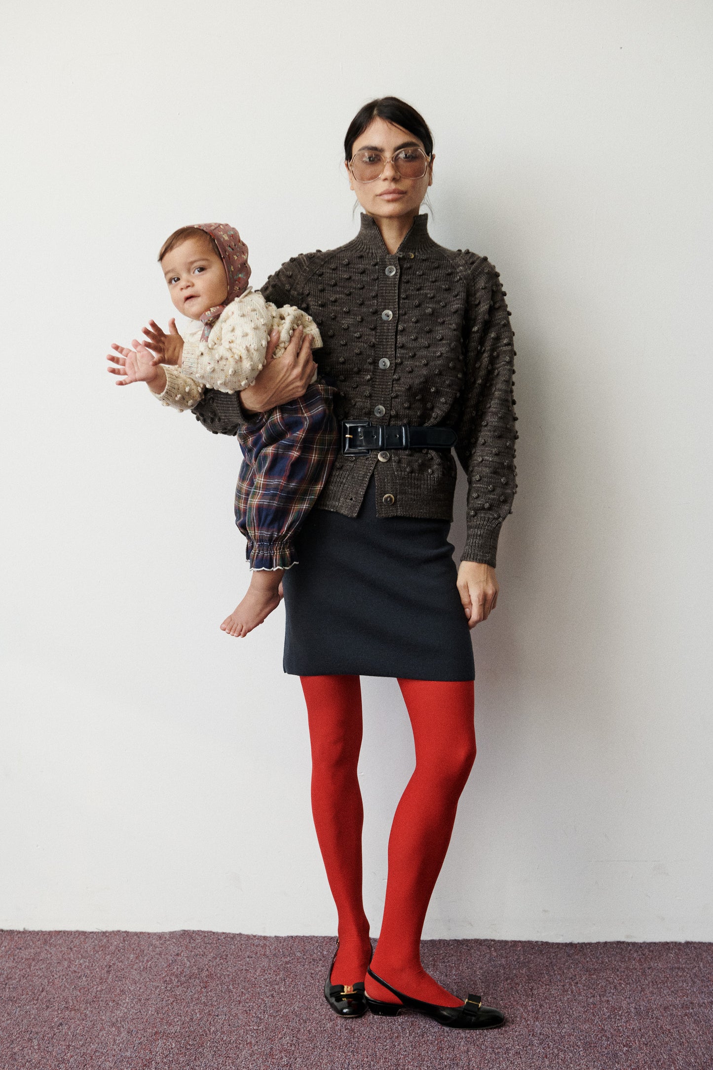 Popcorn Polo Cardigan