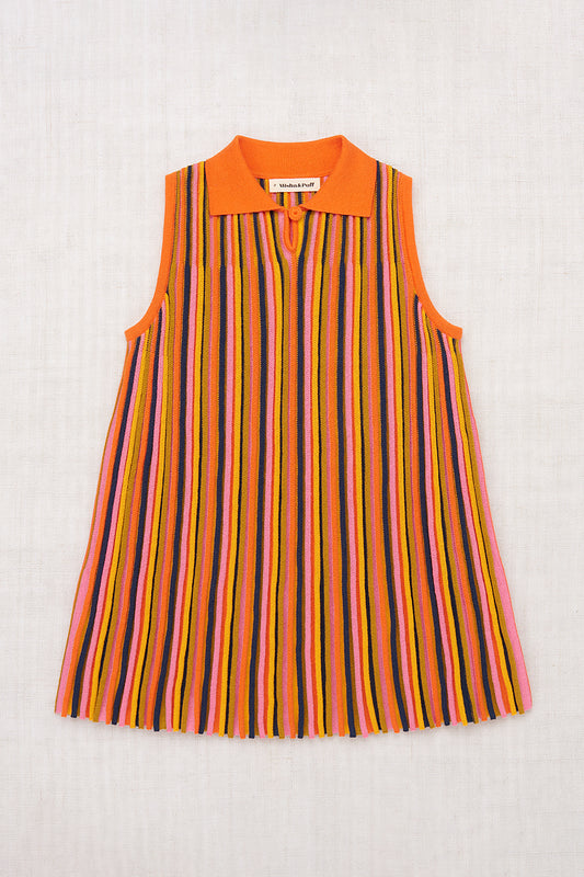 Candy Stripe Accordion Dress