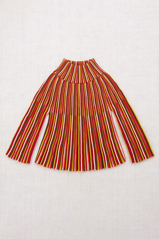 Candy Stripe Accordion Turtleneck