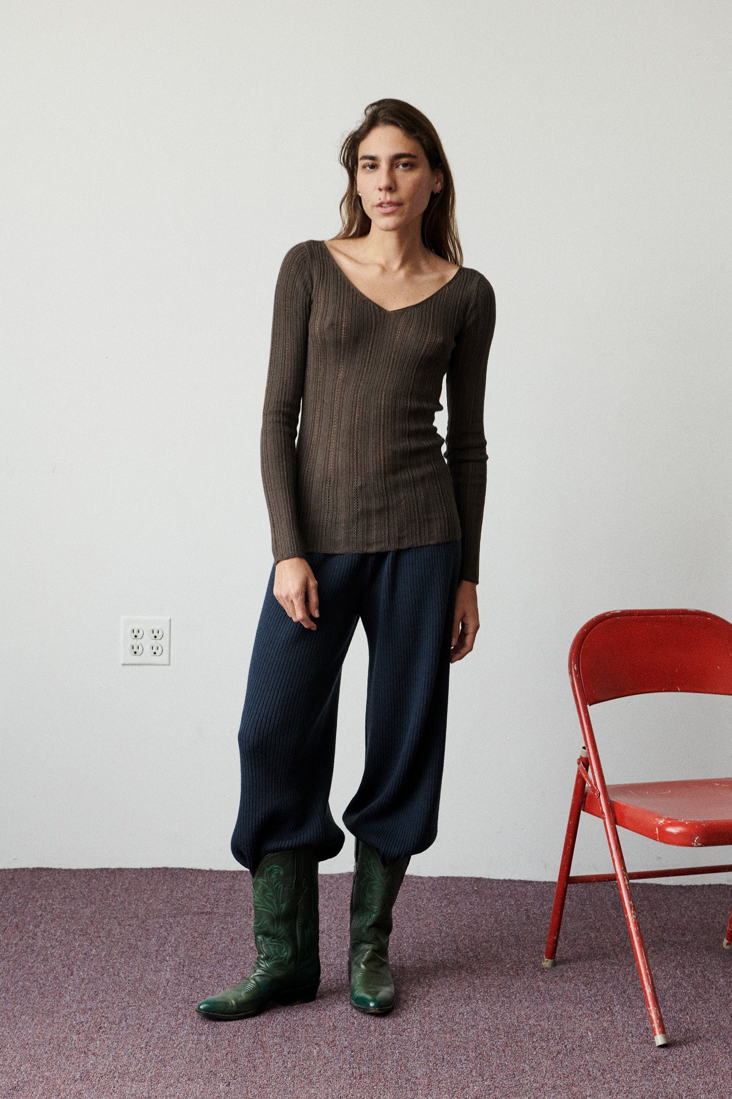 Fluted Lace Sinead Top