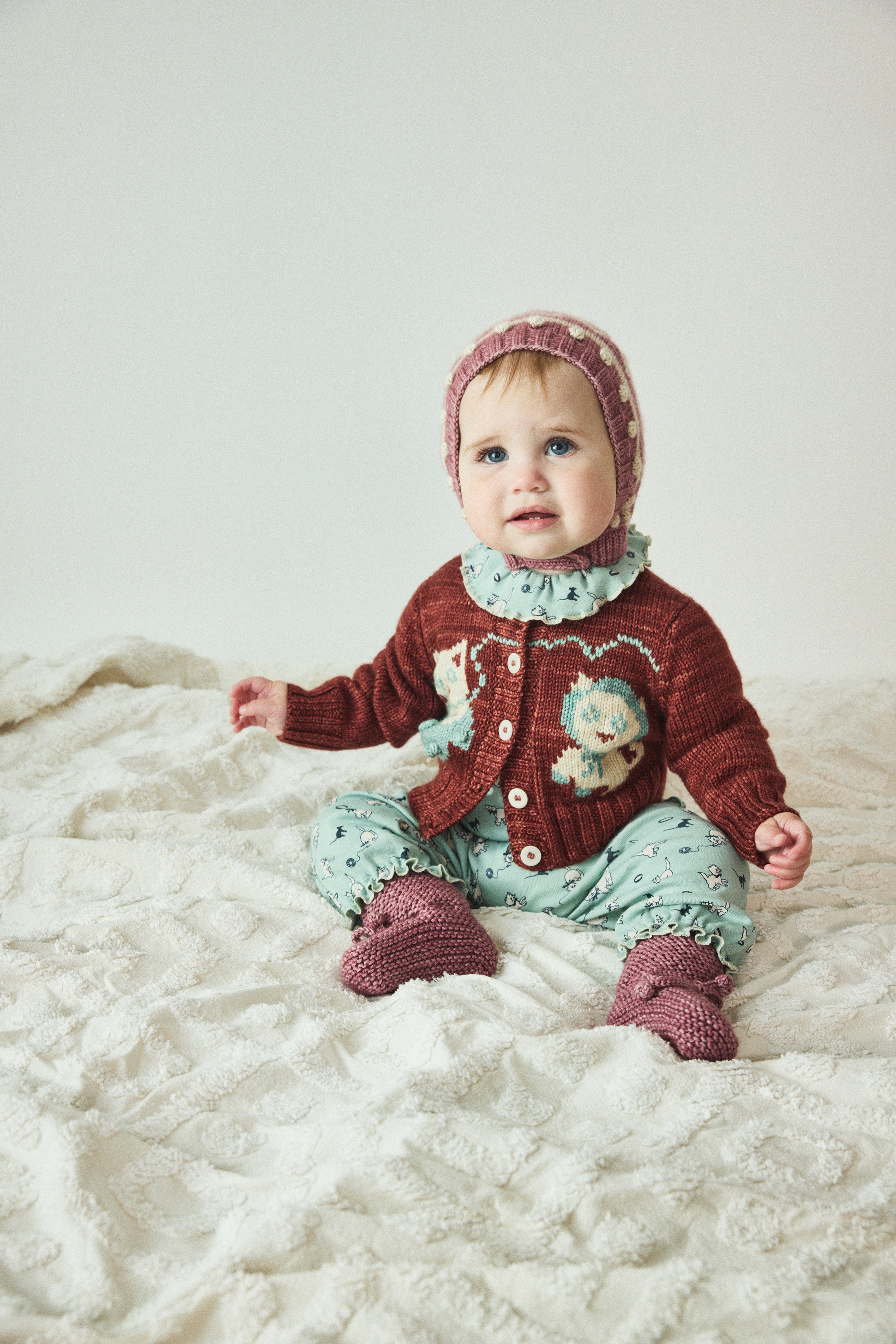 Baby Three Little Kittens Cardigan – Misha & Puff