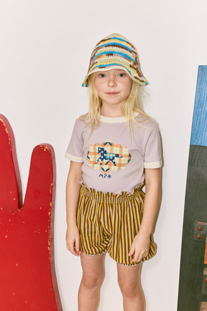 Horse Trot Collage Ringer Tee