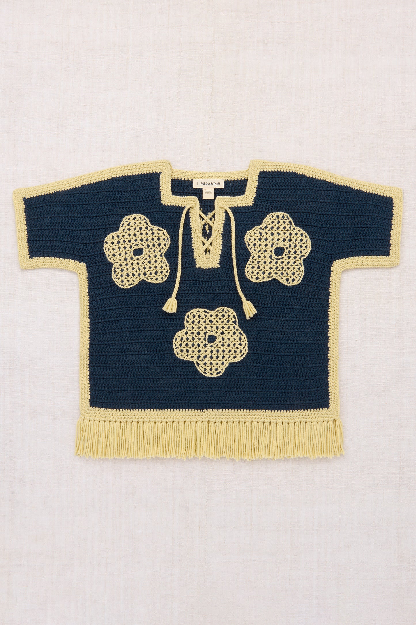 Blomma Crochet Fringe Poncho