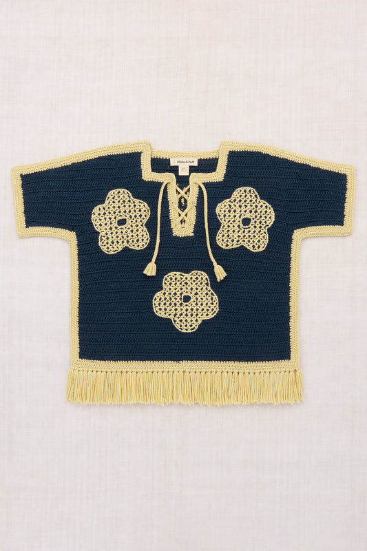 Blomma Crochet Fringe Poncho