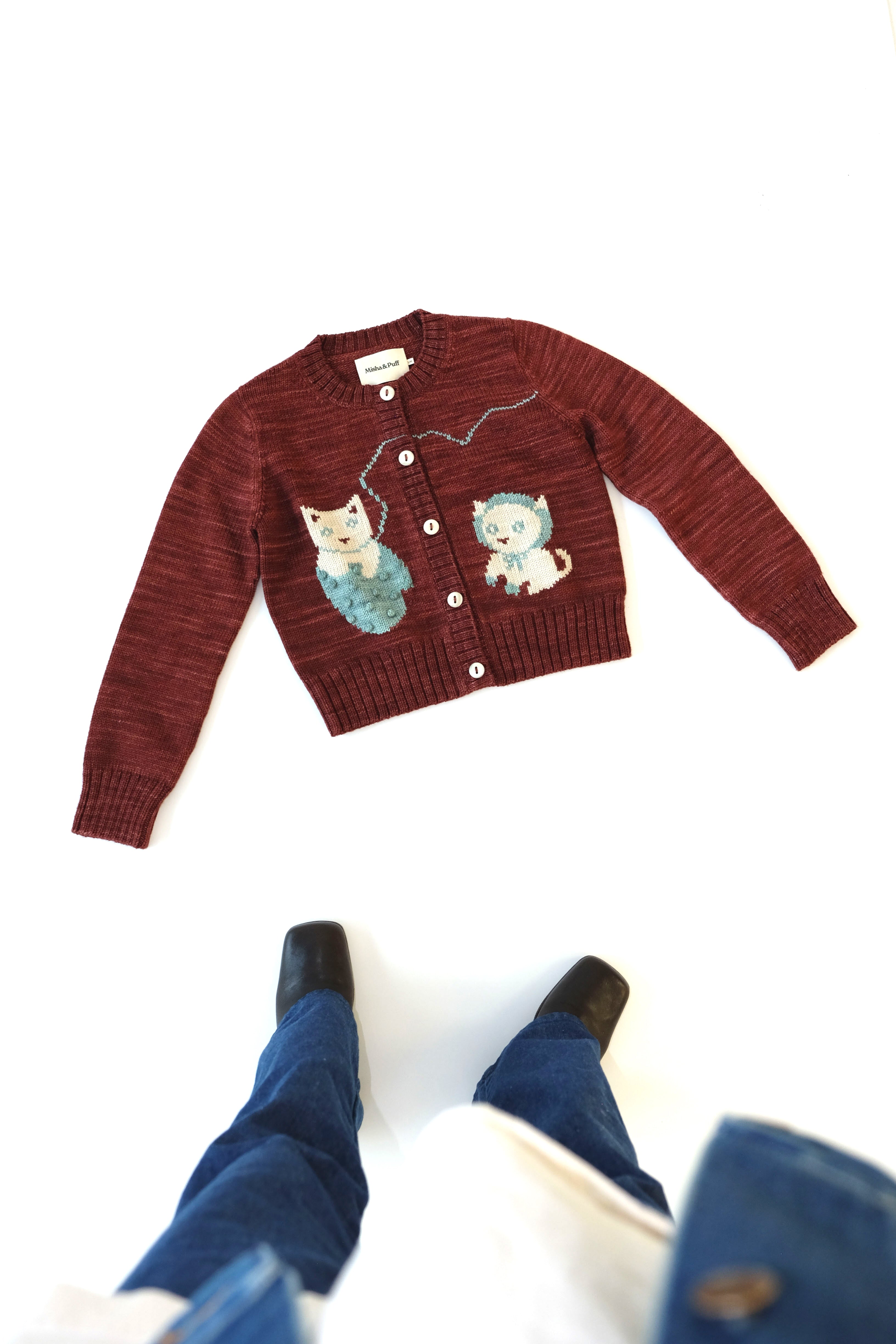 Three Little Kittens Cardigan – Misha & Puff