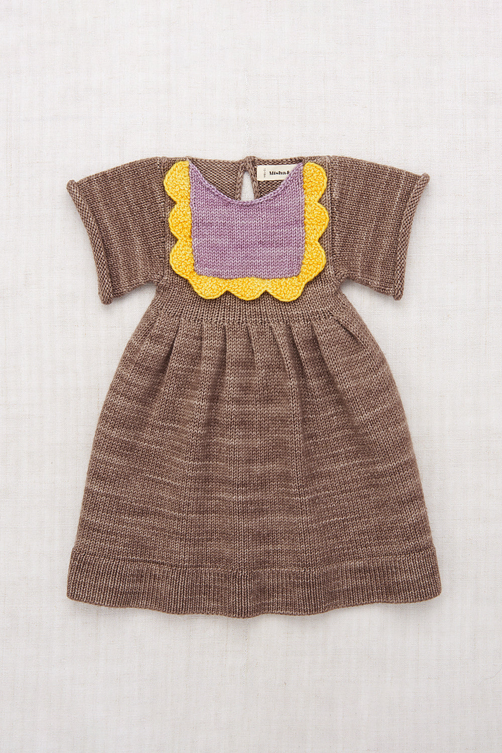 Baby Scallop Bib Dress