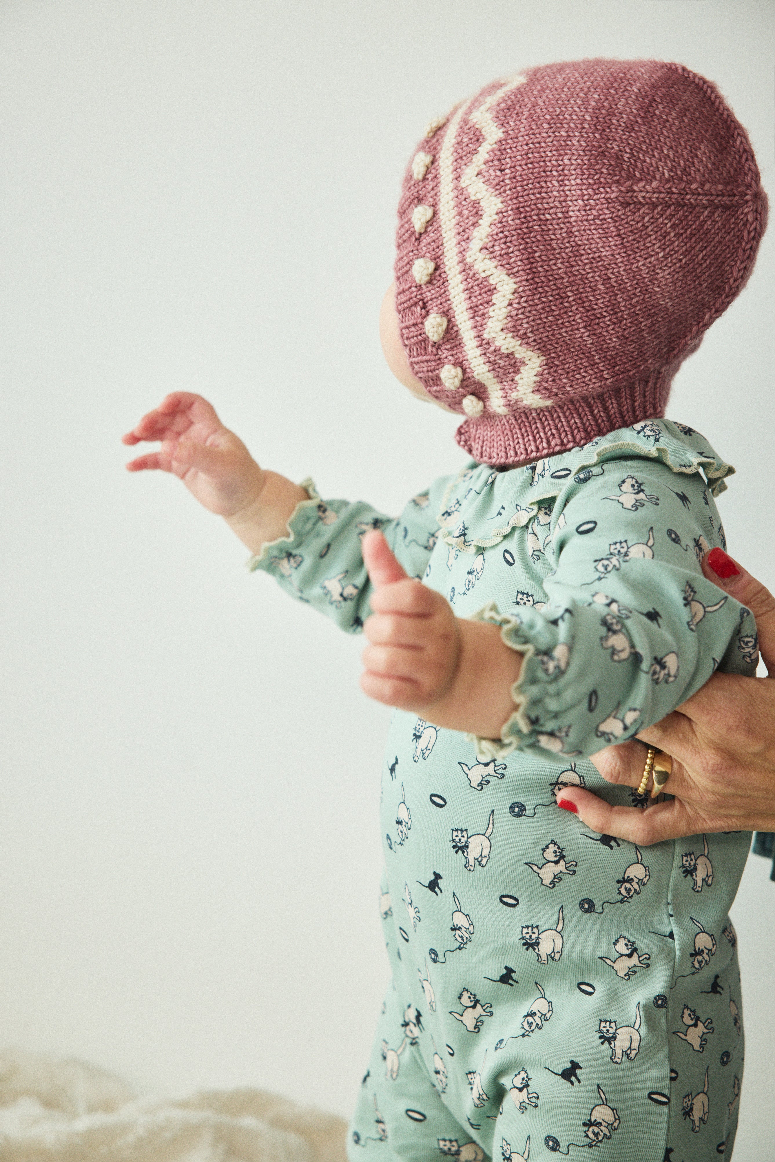 Baby Zig Zag Bonnet – Misha & Puff