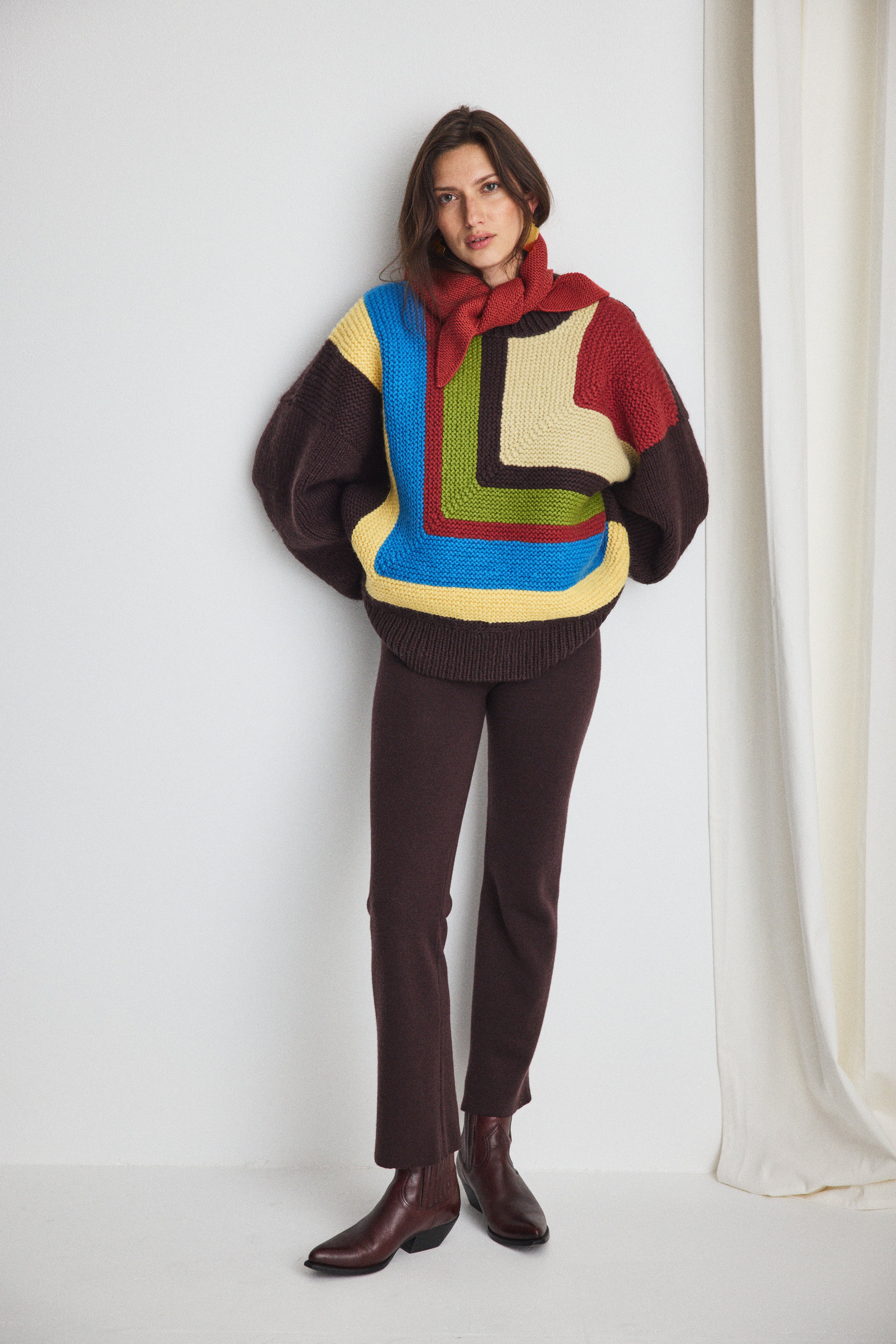 Mitered Square Sweater – Misha & Puff