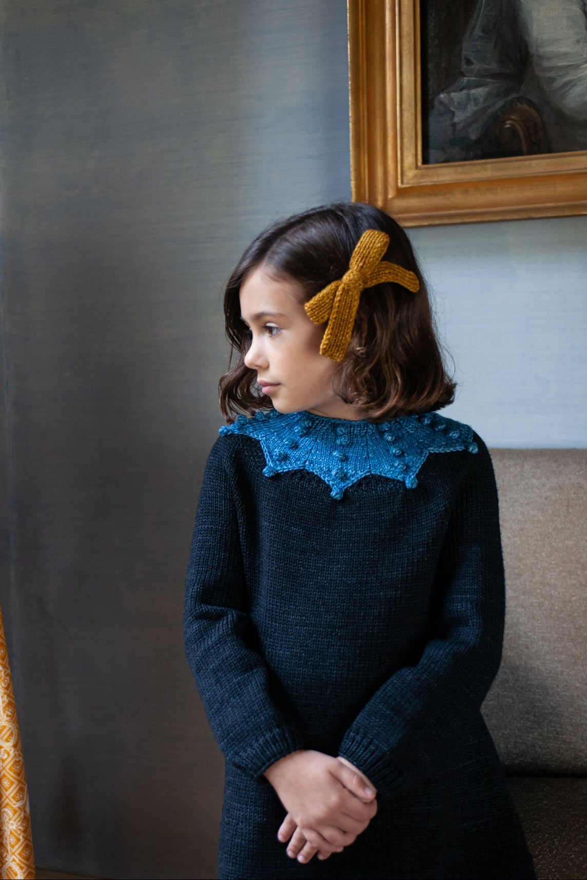 Placed Popcorn Dress